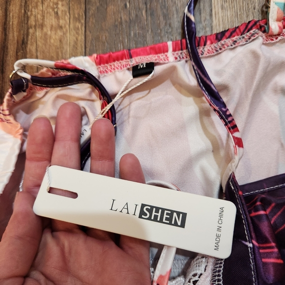 LAISHEN Floral Spaghetti Strap Dress - Picture 3 of 5